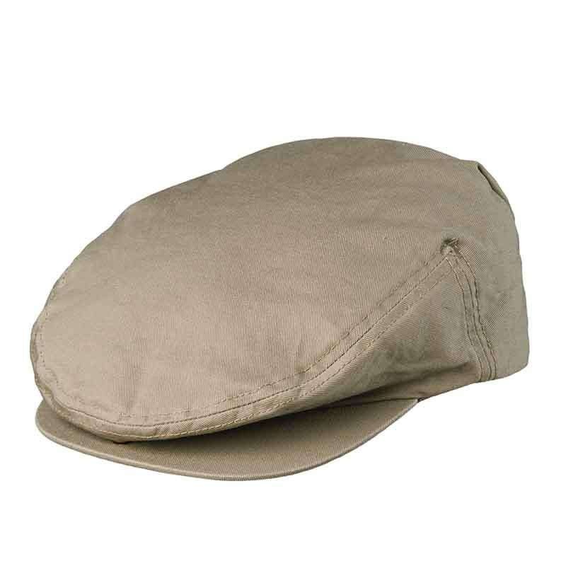 Snap Peak Garment Washed Twill Ivy Cap by DPC Global – Khaki Putty Small (55 cm)