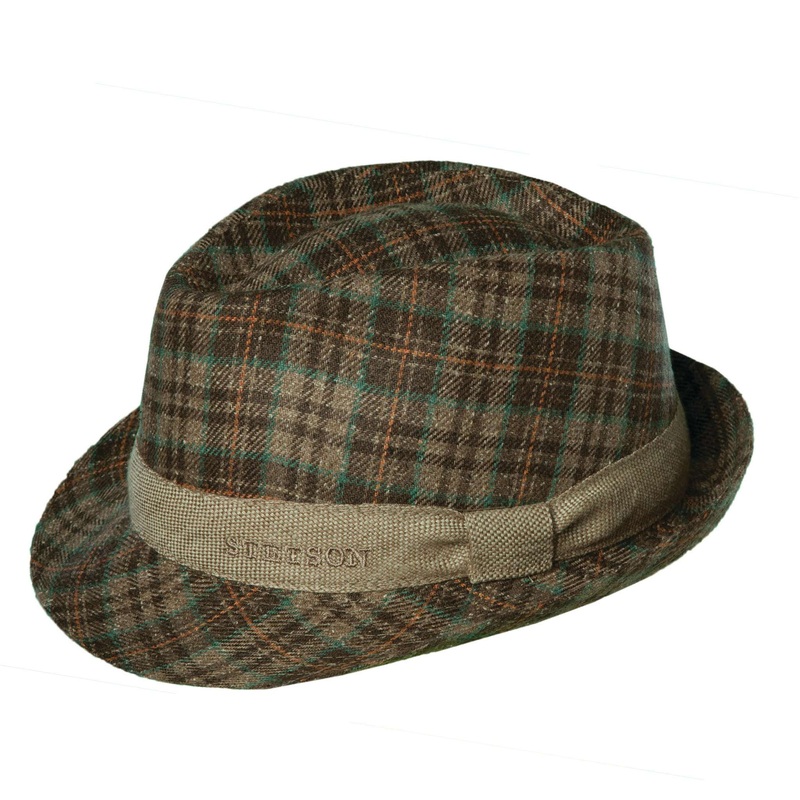 Taylor Silk Plaid Fedora Hat – Stetson Hats Brown L
