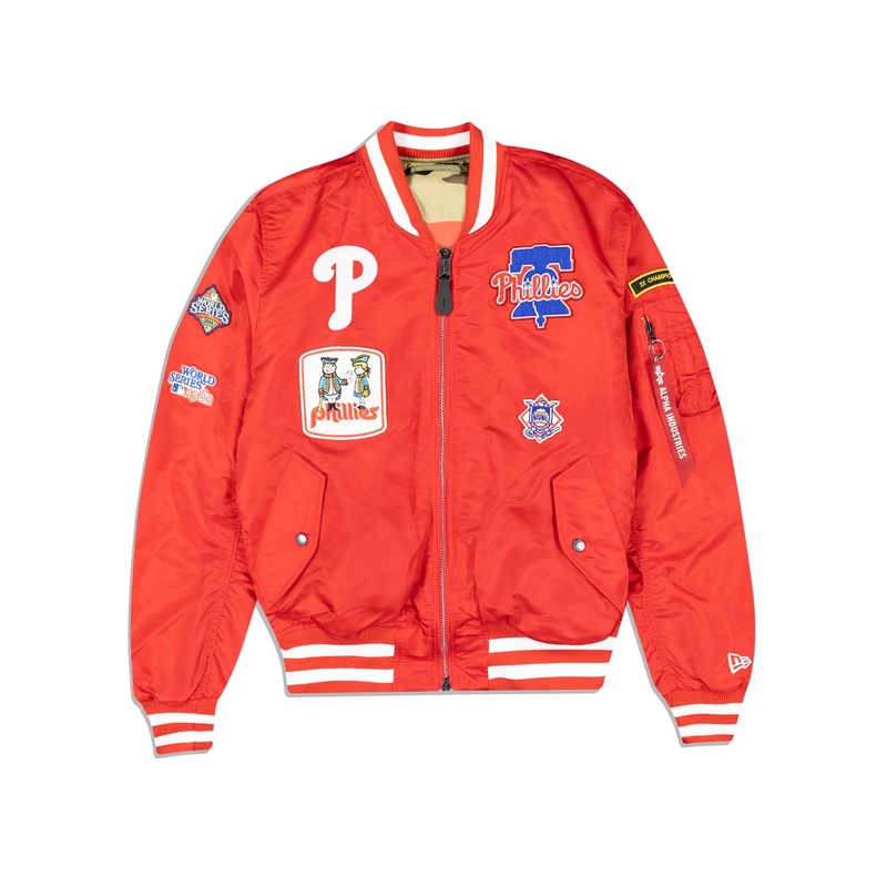 Alpha Industries X Philadelphia Phillies MA-1 Bomber Jacket S