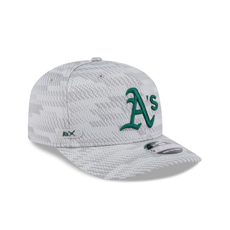 Athletics 2025 Clubhouse Gray 9SEVENTY Stretch-Snap Hat One Size