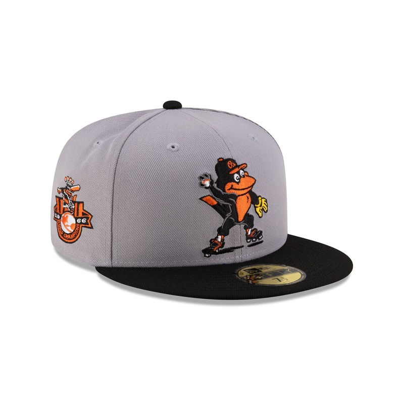 Baltimore Orioles Mascot Gray 59FIFTY Fitted Hat 7
