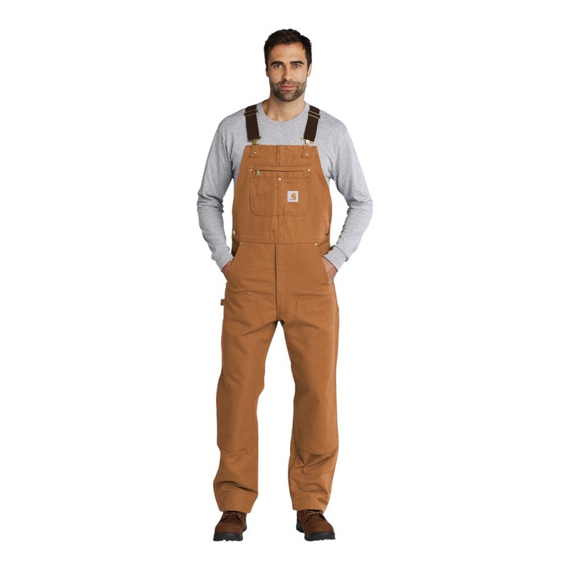 Carhartt CT102776 Duck Unlined Bib Overalls Black 30 30