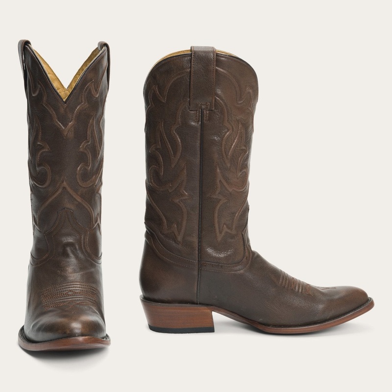 Carlisle Western Boots Distressed Brown 7 D