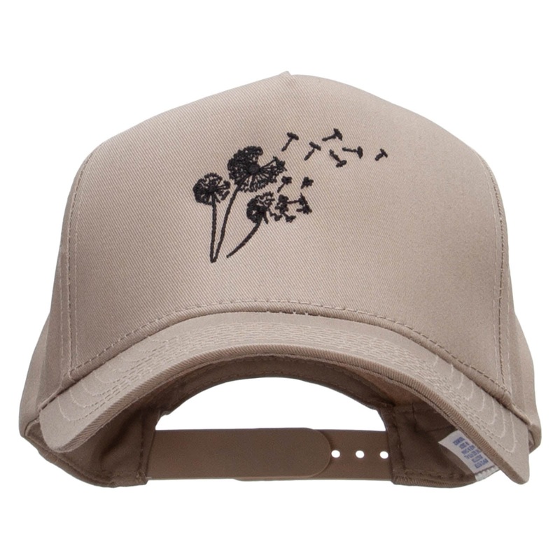 Dandelion 5 Panel Pro Style Brushed Cap Khaki One Size