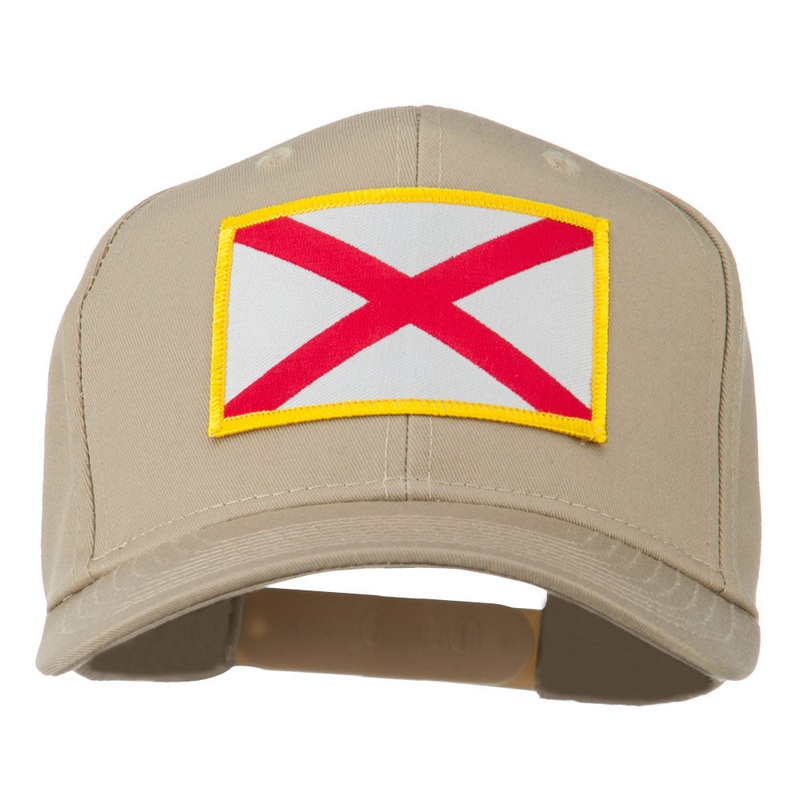 Eastern State Alabama Embroidered Patch Cap Khaki One Size