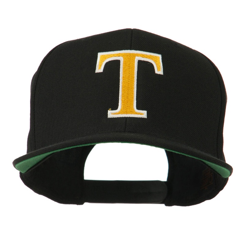 Greek Alphabet Tau Embroidered Cap Black One Size