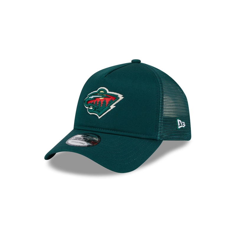 Minnesota Wild 9FORTY A-Frame Trucker Hat One Size
