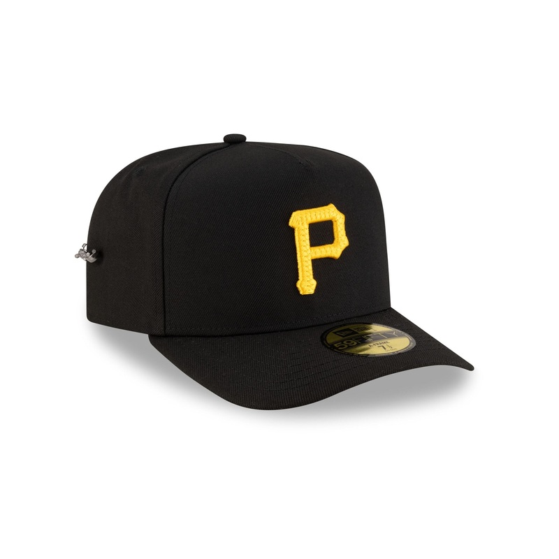 Pittsburgh Pirates Script Safety Pin 59FIFTY A-Frame Fitted Hat 7
