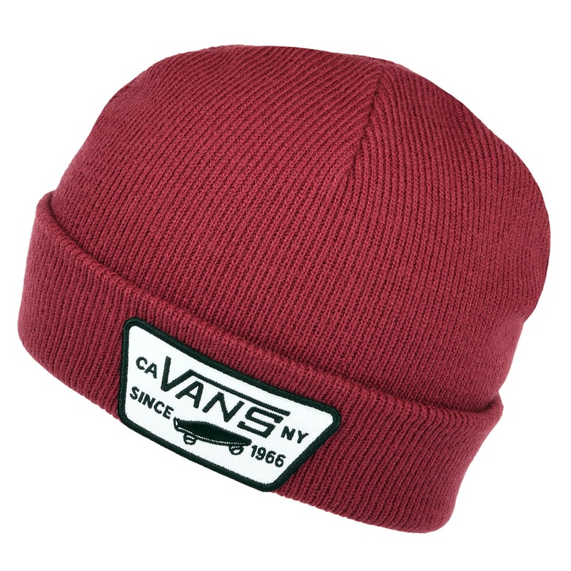 Vans Hats Kids Milford Beanie Hat – Wine Kids – 1-Size
