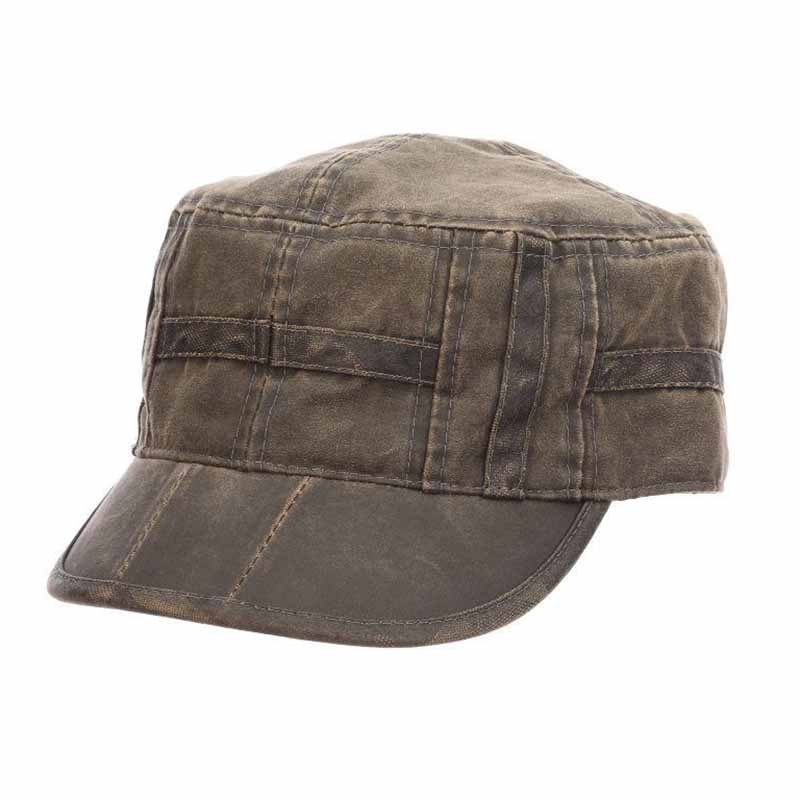 Weathered Cotton Cadet Cap – Stetson Hats Brown S/M