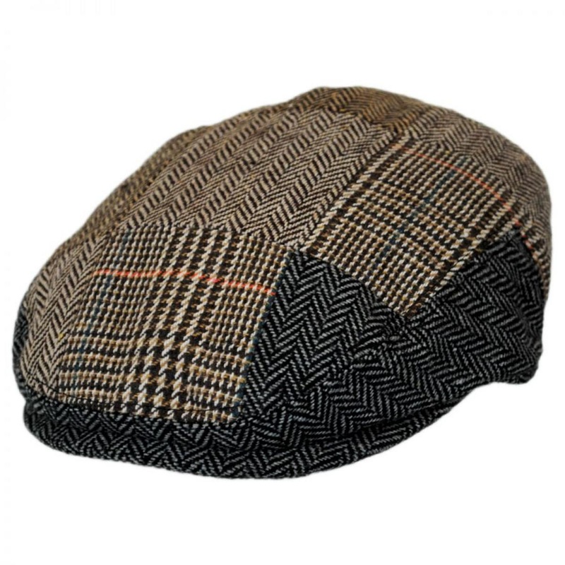 Baby Patchwork Wool Blend Ivy Cap BROWN 42cm (3-6 M)