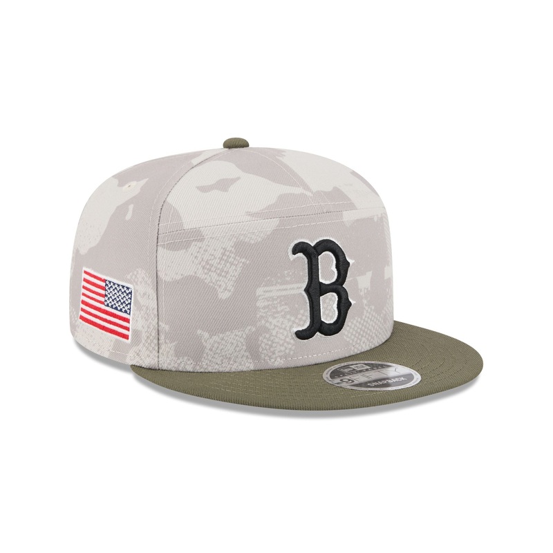 Boston Red Sox Armed Forces Day 2025 Split Panel 9FIFTY Snapback Hat One Size