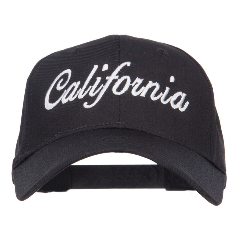 California State Embroidered Cotton Twill Cap Black One Size