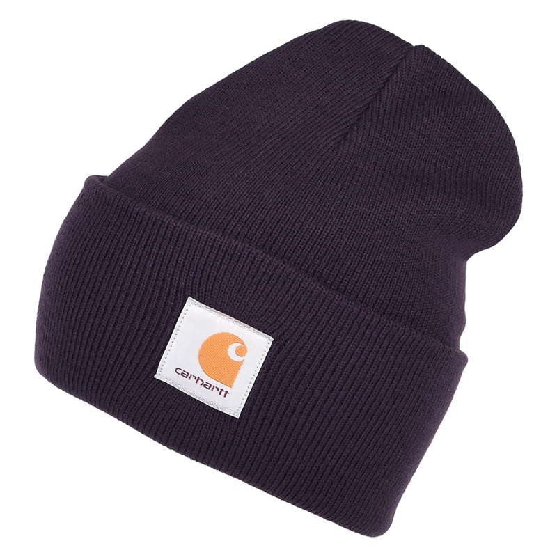Carhartt WIP Hats Watch Cap Beanie Hat – Dark Purple 1-Size