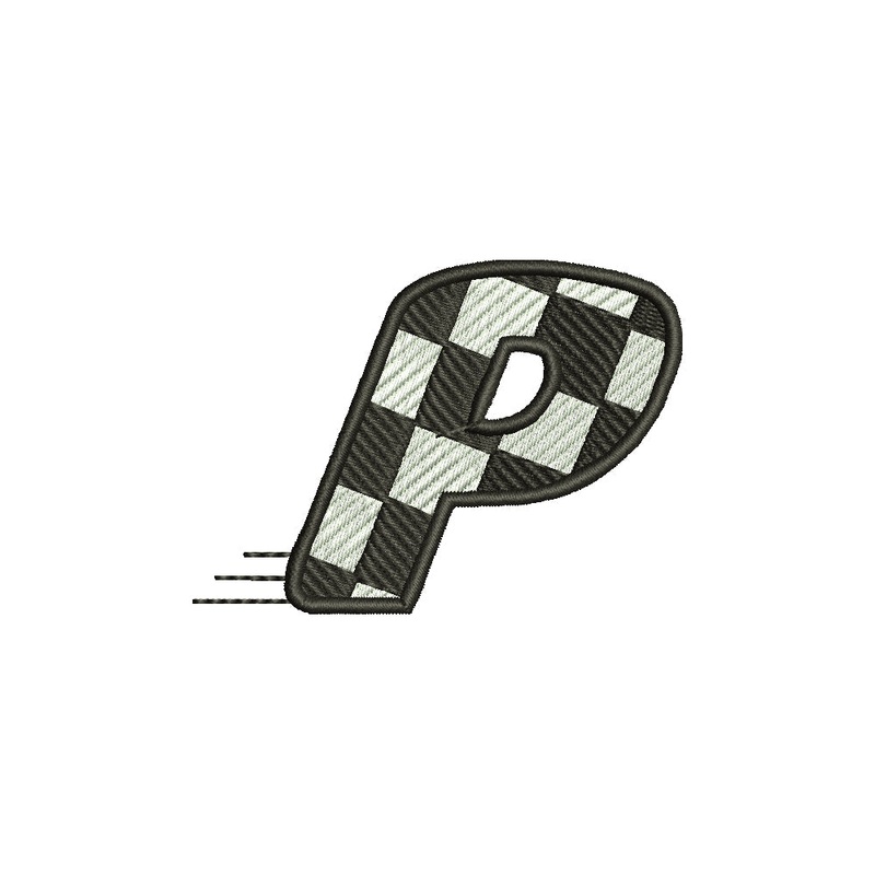 Checkered Flag Alphabet – P Default Title One Size