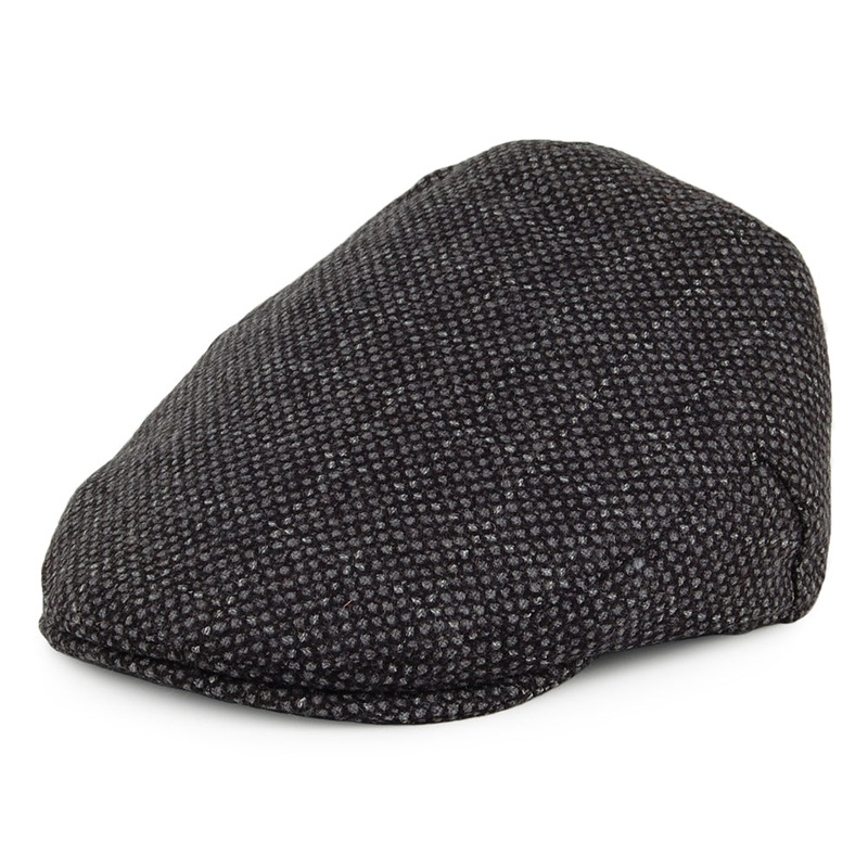 Christys Hats The Jude Reflective Tweed Flat Cap – Grey S