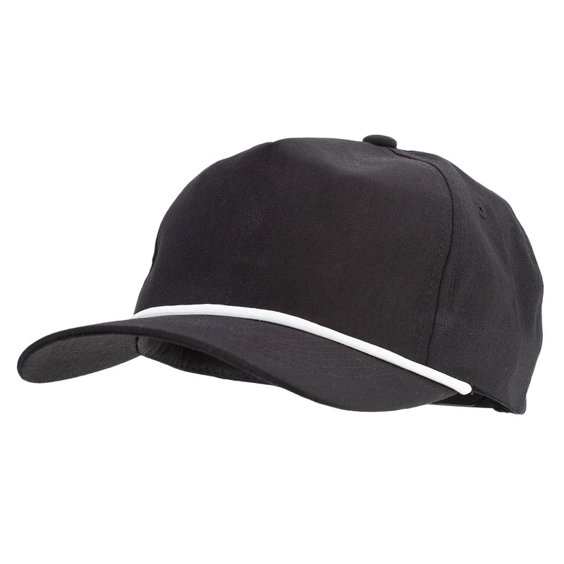 CVC 5 Panels with String Golf Cap Black One Size