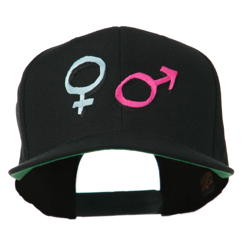 Gender Signs Embroidered Cap Black One Size