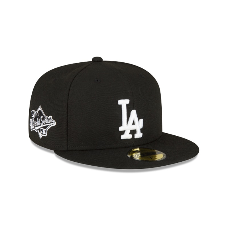 Los Angeles Dodgers Sidepatch Black 59FIFTY Fitted Hat 7