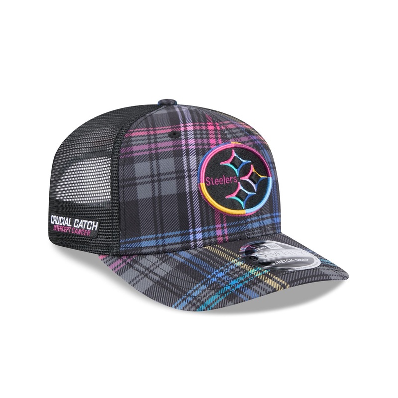 Pittsburgh Steelers 2024 Crucial Catch 9SEVENTY Trucker Hat One Size