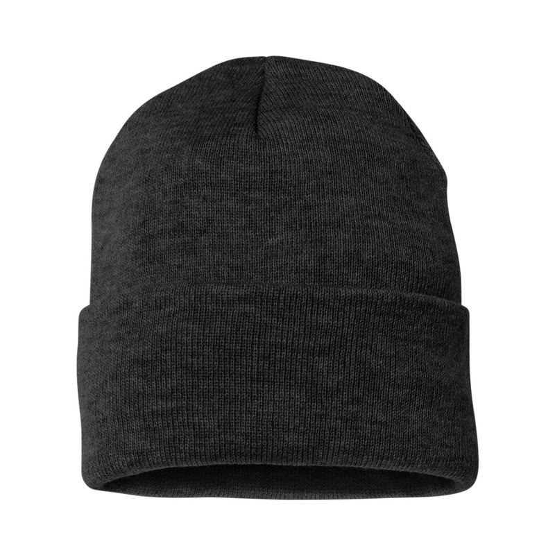 Sportsman SP12FL – Fleece Lined 12″ Cuffed Beanie Black