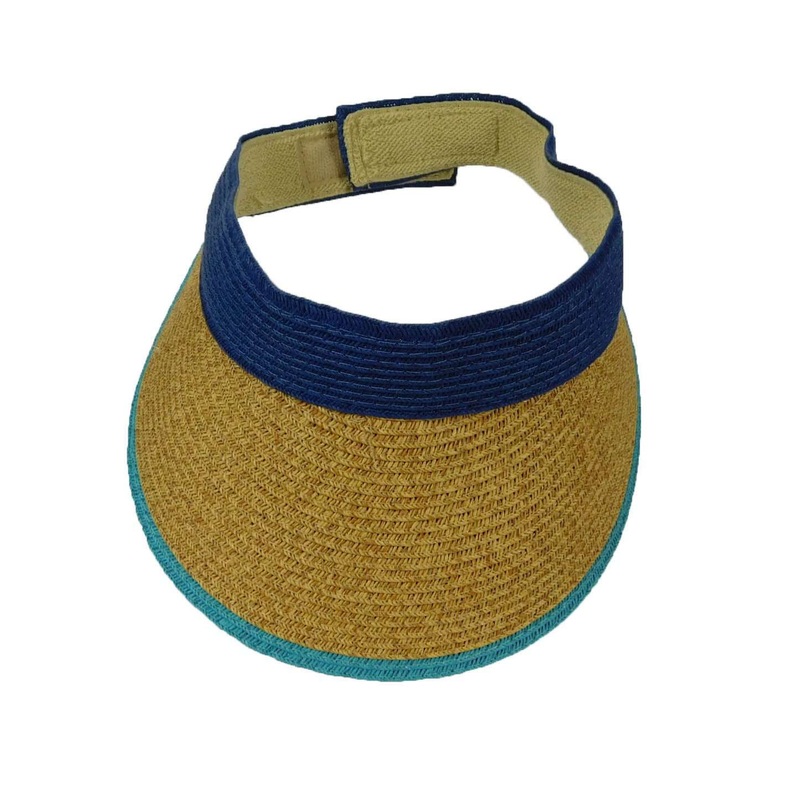 Colorful Three Tone Visor Navy / Turquoise