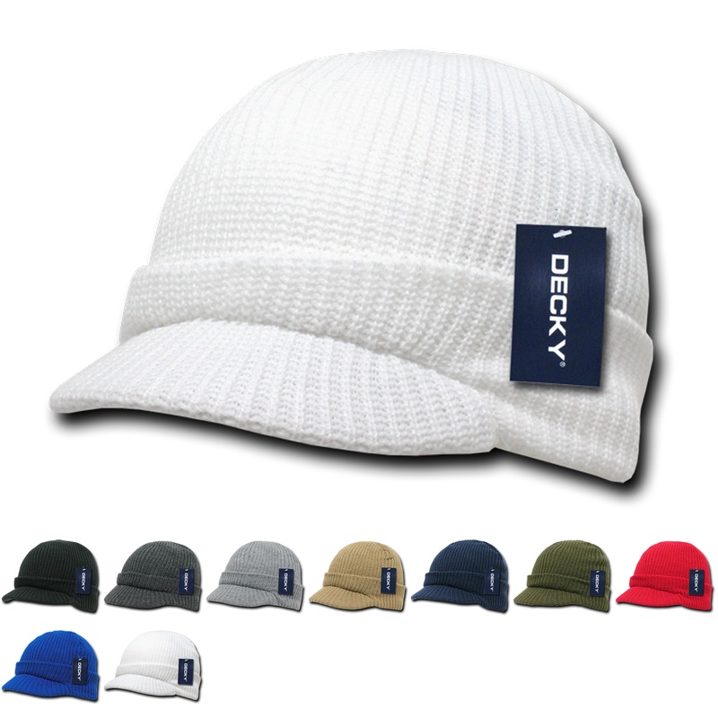 Decky 605 – GI HybriCap Beanie, Knit Cap, Jeep Cap Black