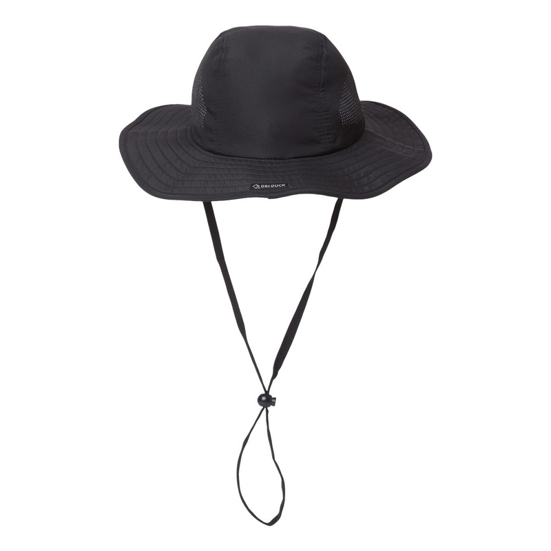 Dri Duck 3702 – Packable Performance Booney, Boonie Hat Black