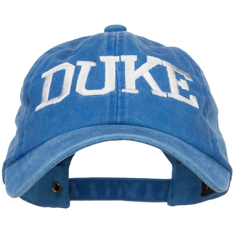 Duke Halloween Character Embroidered Dyed Unstructured Cap Royal One Size