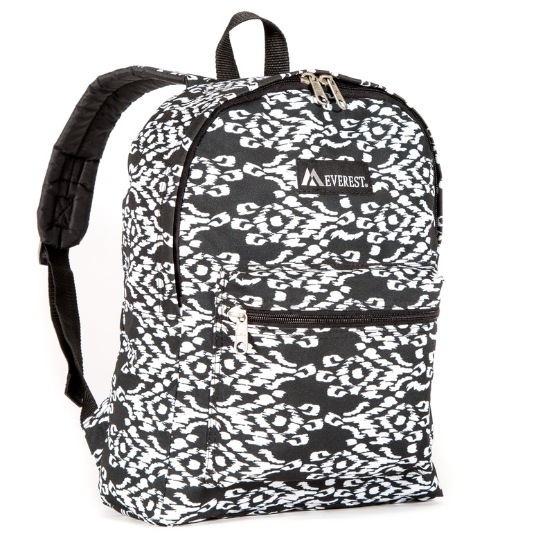 Everest Backpack Book Bag – Back to School Basics – Fun Patterns & Prints 1045KP Blue/ Green Geo