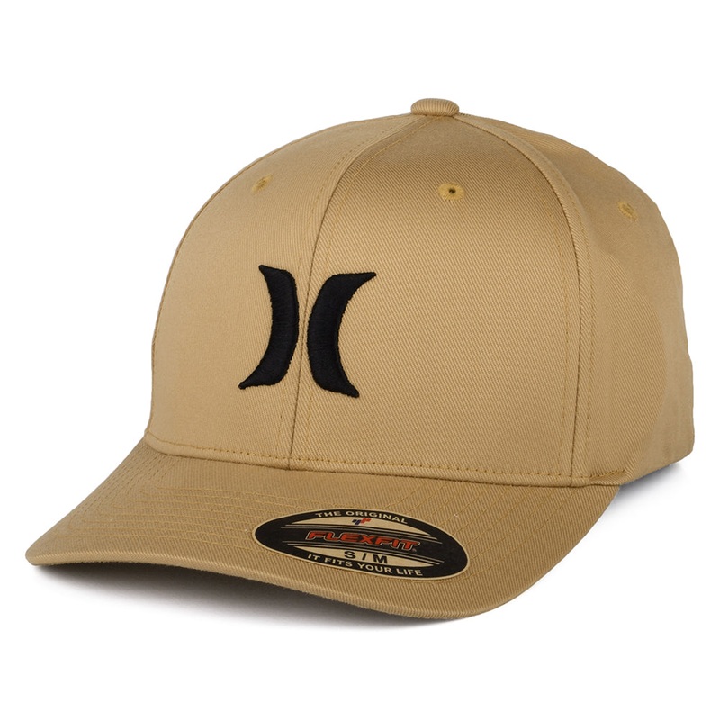 Hurley Hats One & Only Flexfit Baseball Cap – Tan Small/Medium