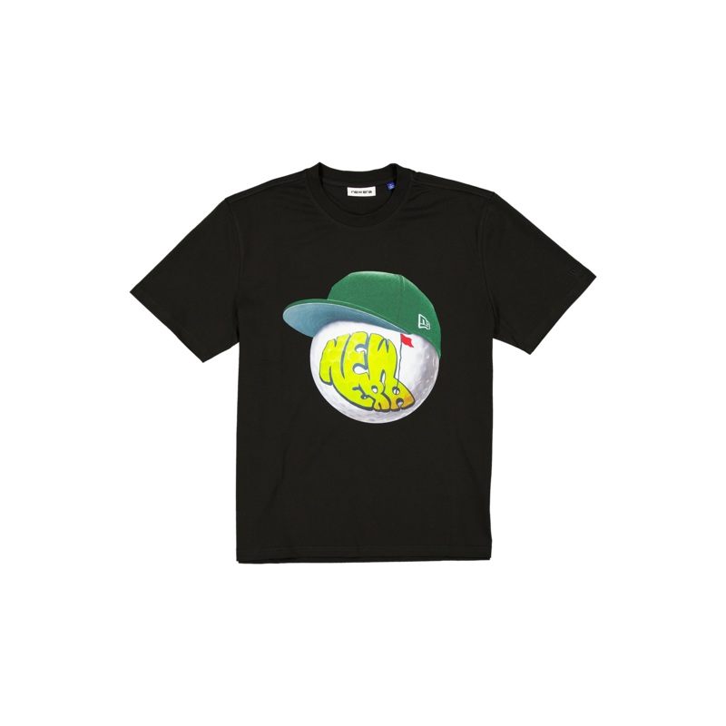 New Era Branded Big Head Greens Black T-Shirt S