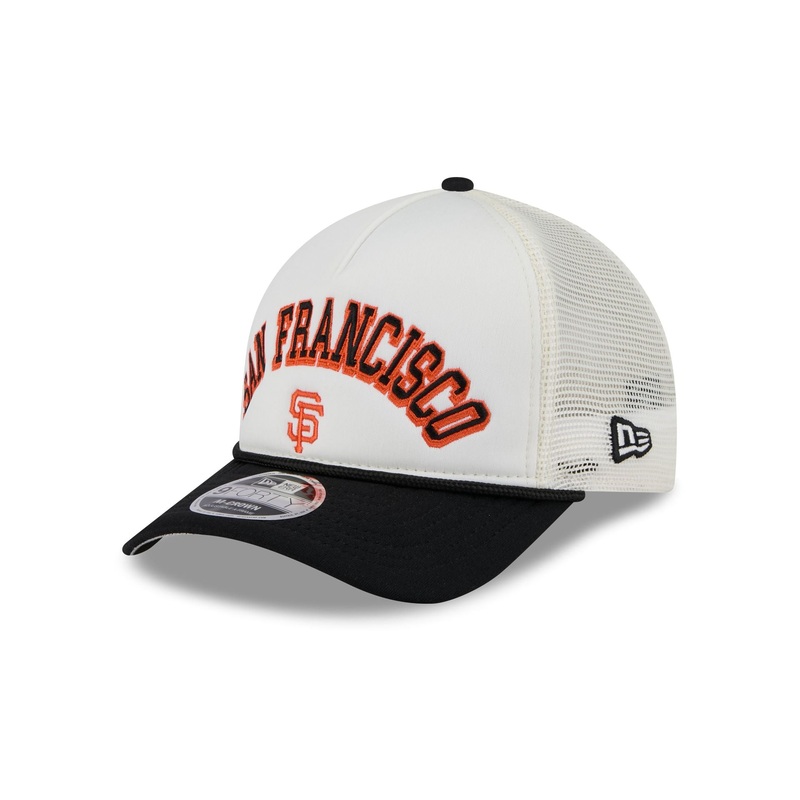 San Francisco Giants Chrome Arch 9FORTY M-Crown A-Frame Trucker Hat One Size