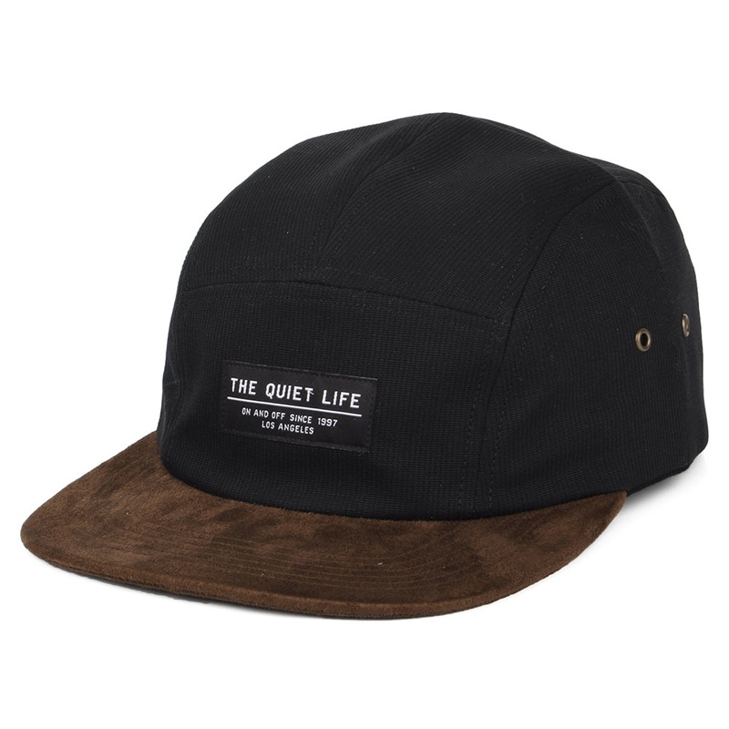 The Quiet Life Hats Cord Combo 5 Panel Cap – Black-Brown Adjustable