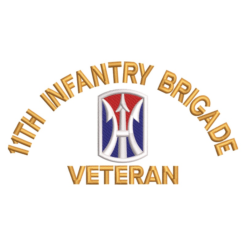 U.S. Army 11th Infantry Brigade Logo U.S. Army 11th Infantry Brigade Logo One Size