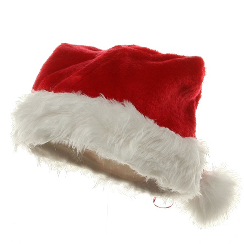 X-mas Hats-Santa Red White One Size