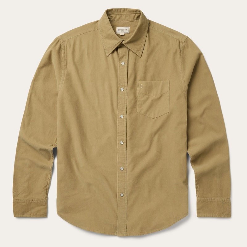Baby Corduroy Western Shirt Tan S