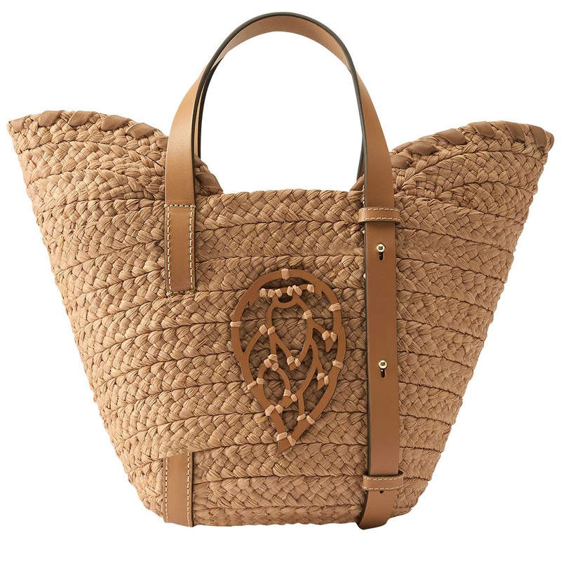 Ines Whipstitch Basket Natural/Black