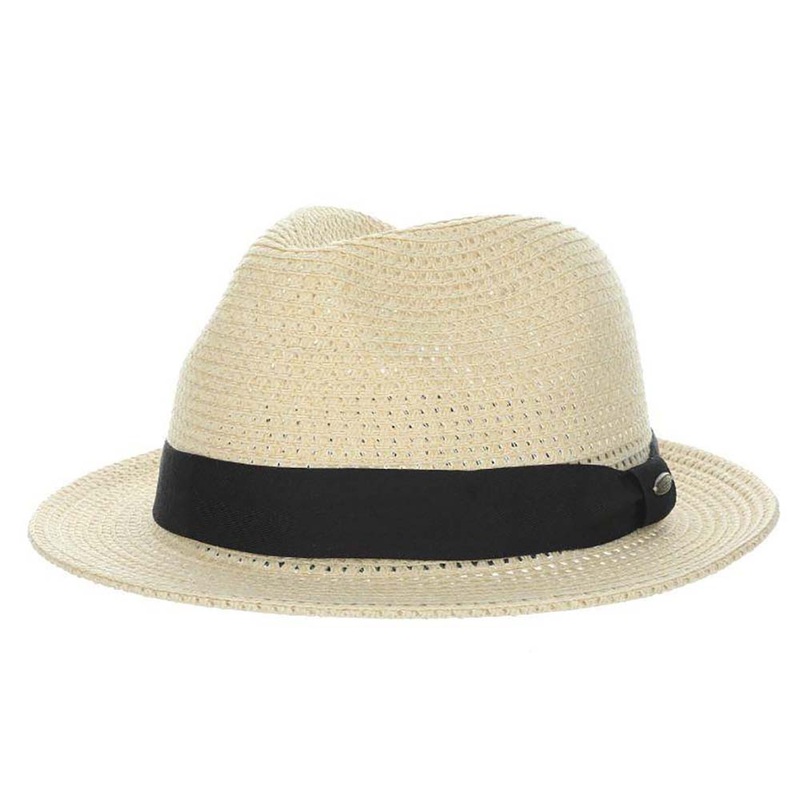 Lightweight Summer Fedora for Men – Scala Collection Hats Natural Medium (57 cm)