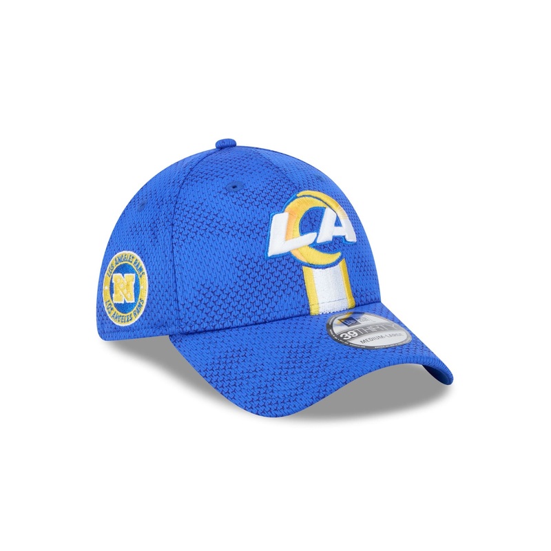 Los Angeles Rams 2024 Sideline 39THIRTY Stretch Fit Hat S/M