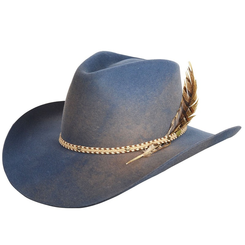 Lucius Western Hat Camel/Lite Steel Swirl 6 3/4