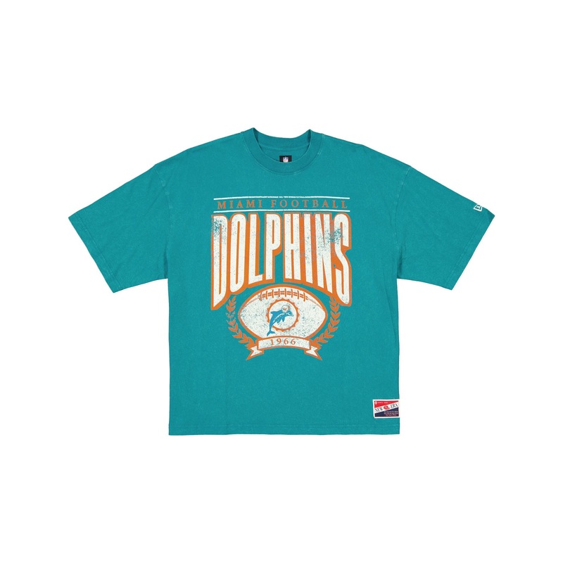 Miami Dolphins Throwback Boxy T-Shirt S