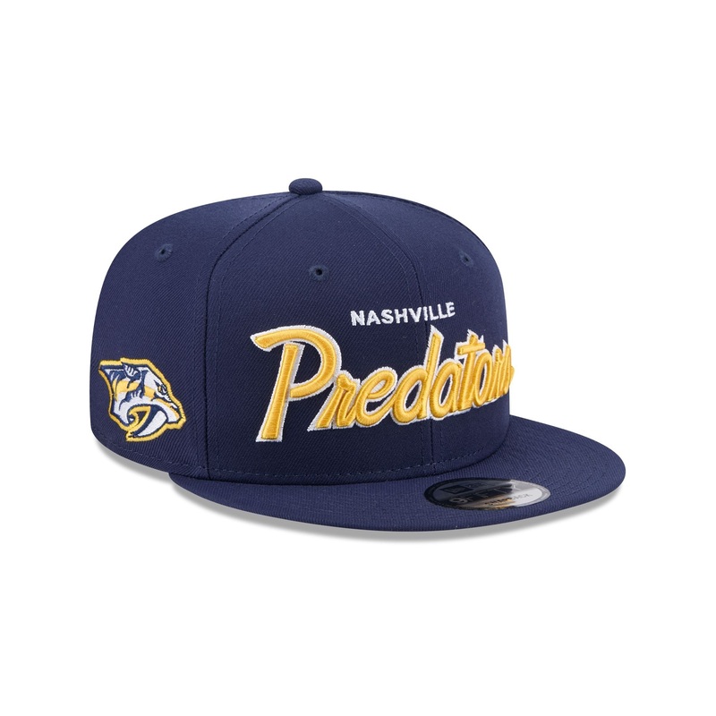 Nashville Predators Script 9FIFTY Snapback Hat One Size