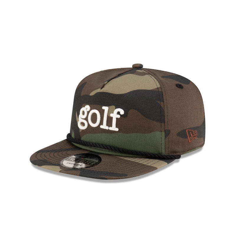 New Era Golf Woodland Camo Golfer Hat One Size
