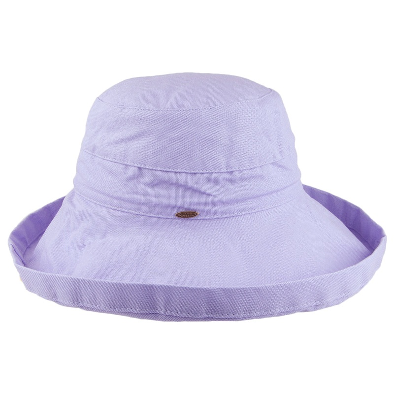 Scala Hats Lanikai Packable Sun Hat – Lavender 1-Size