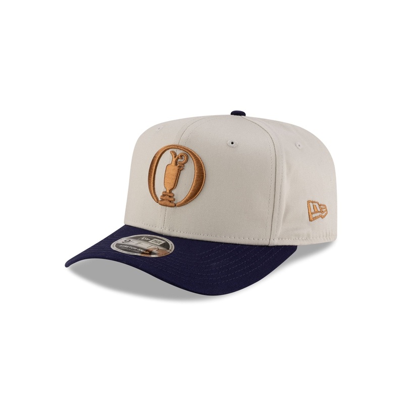 The Open Championships Stone Navy 9FIFTY Stretch-Snap Hat M/L