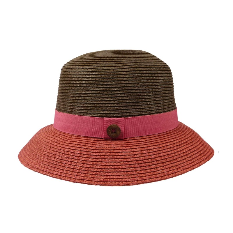 Two Tone Bucket Hat Coral
