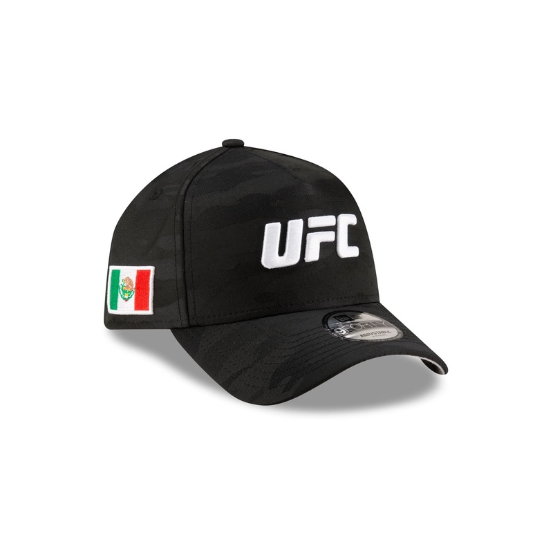 UFC Mexico Black Camo 9FORTY A-Frame Snapback Hat One Size