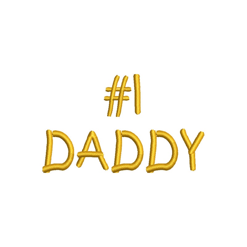 Words of Number 1 Daddy Default Title One Size