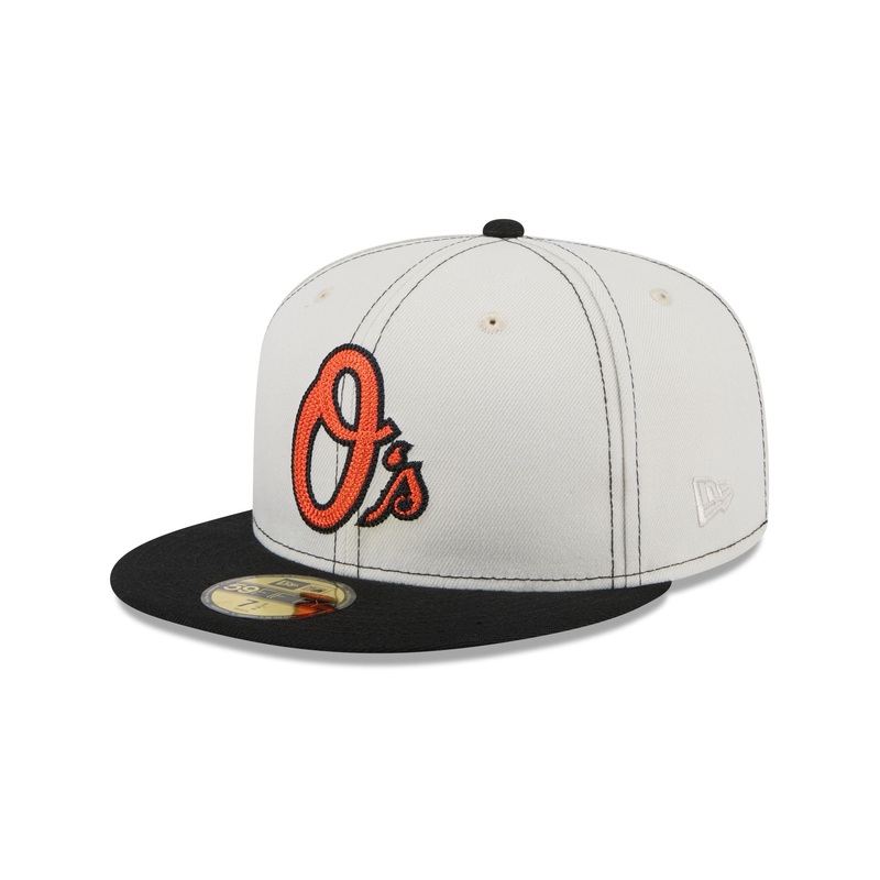 Baltimore Orioles Sandy Linen 59FIFTY Fitted Hat 7